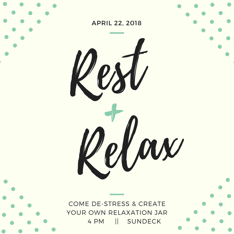 De-stressing pre-finals event